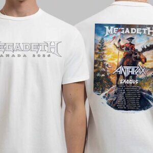Megadeth Canada 2026 Tour With Anthrax And Exodus Schedule Dates T Shirt 251